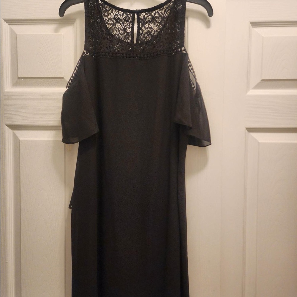 BCX Black Lace Mini Dress